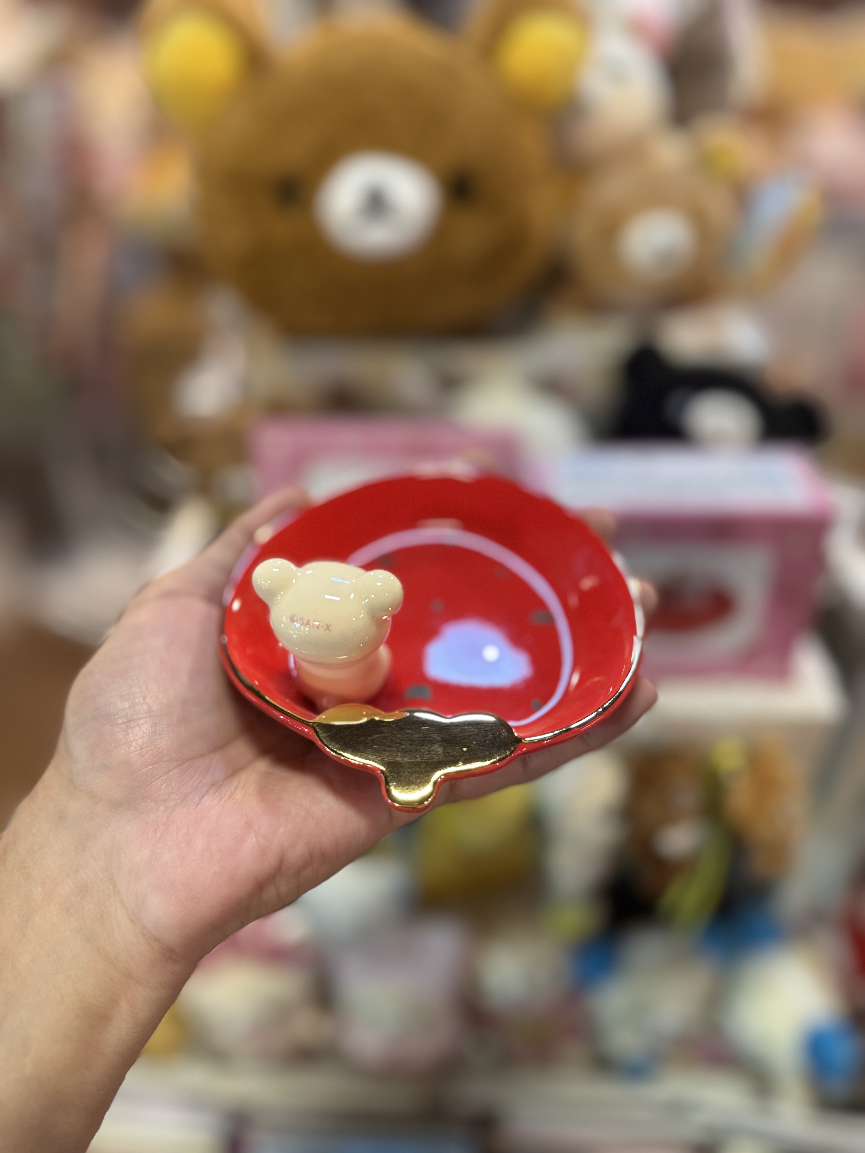 《現貨》全新士多啤梨大使小白熊10週年紀念限定首飾兜