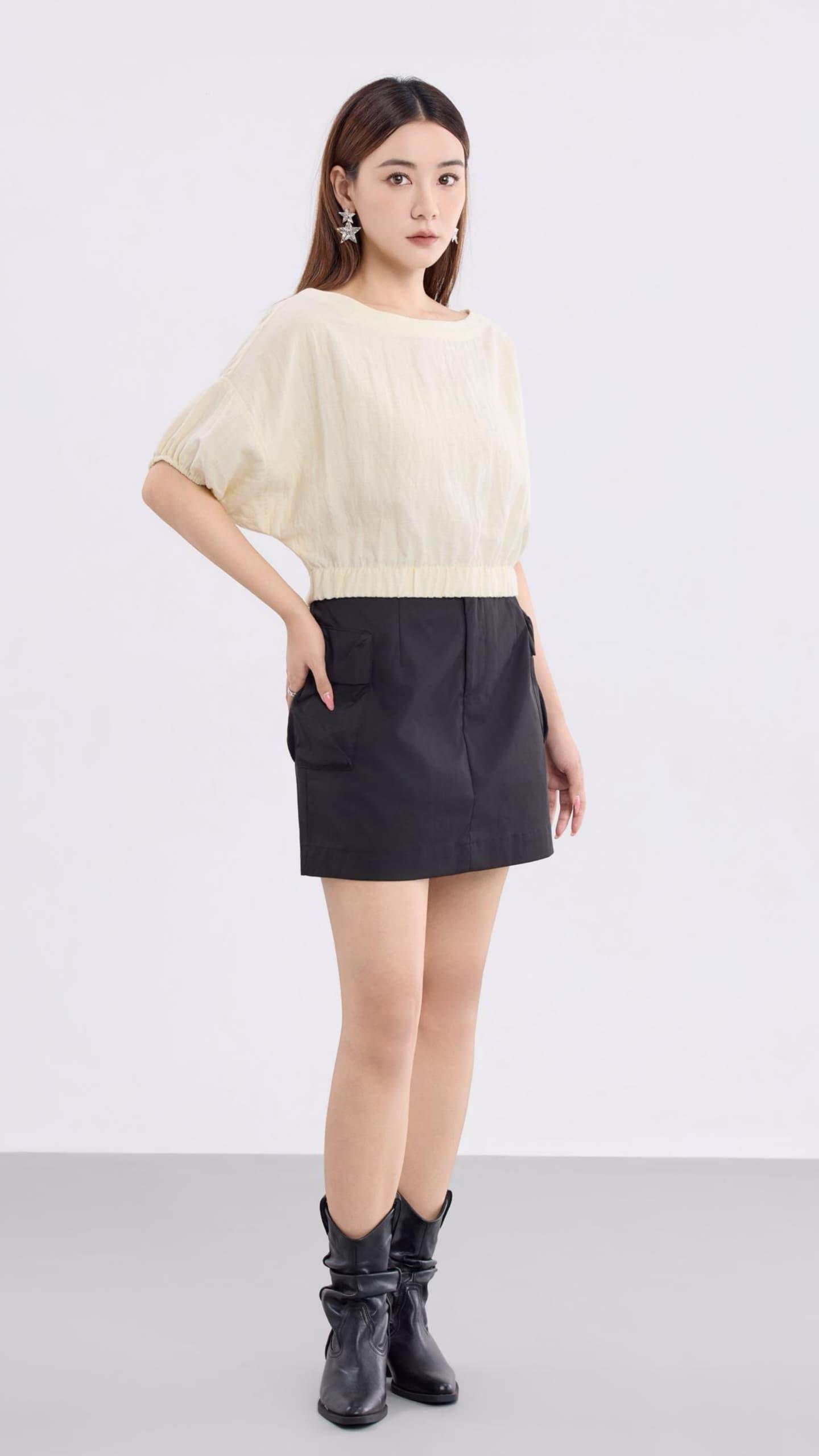 12141303 Harper Utility Pocket Mini Skirt