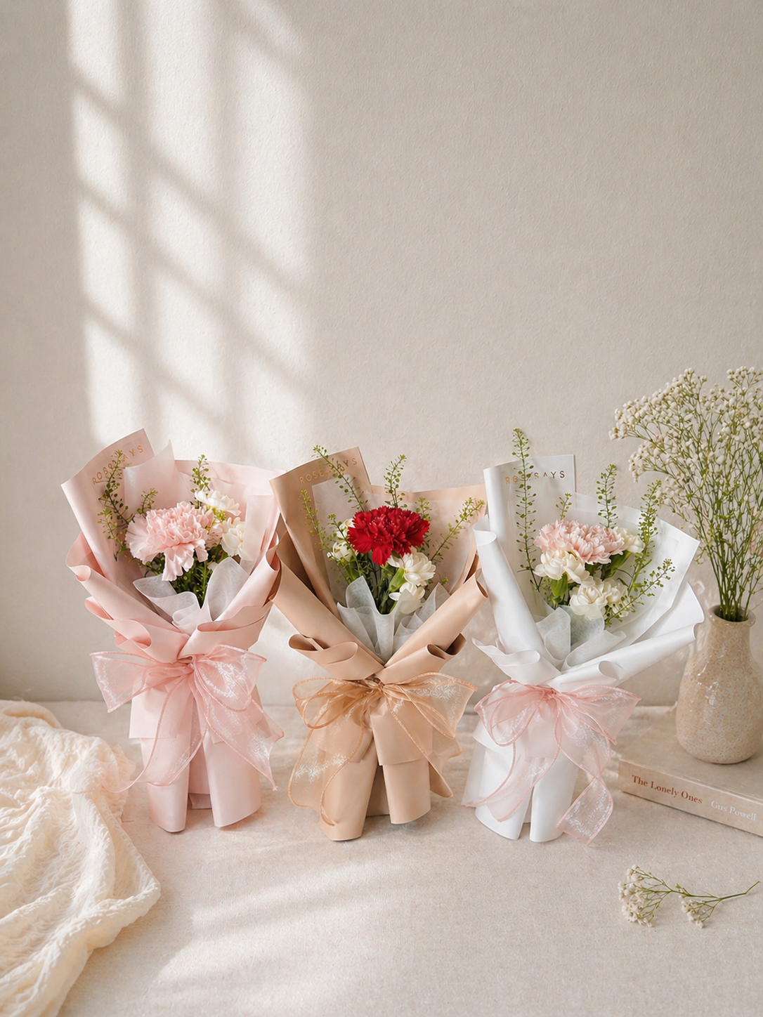 Ode to Grace Carnation Mini Bouquet