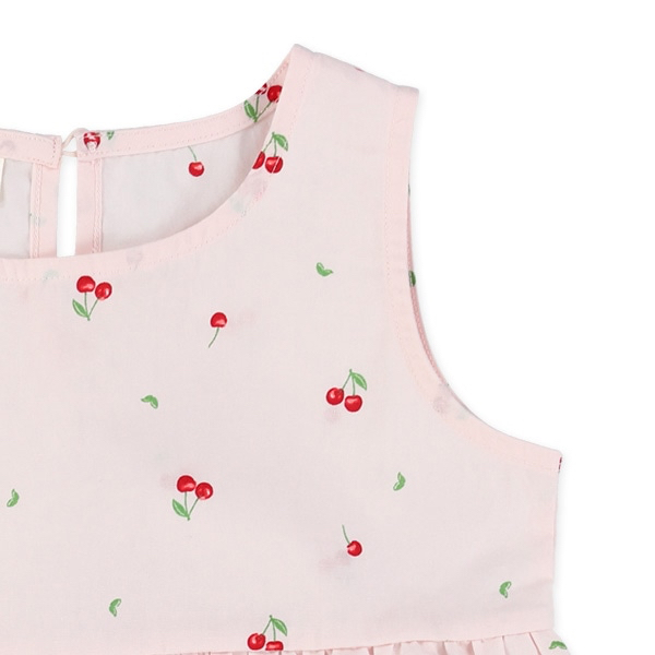 🇯🇵預訂 日本直送🇯🇵兩色櫻桃滿印純棉背心連身裙