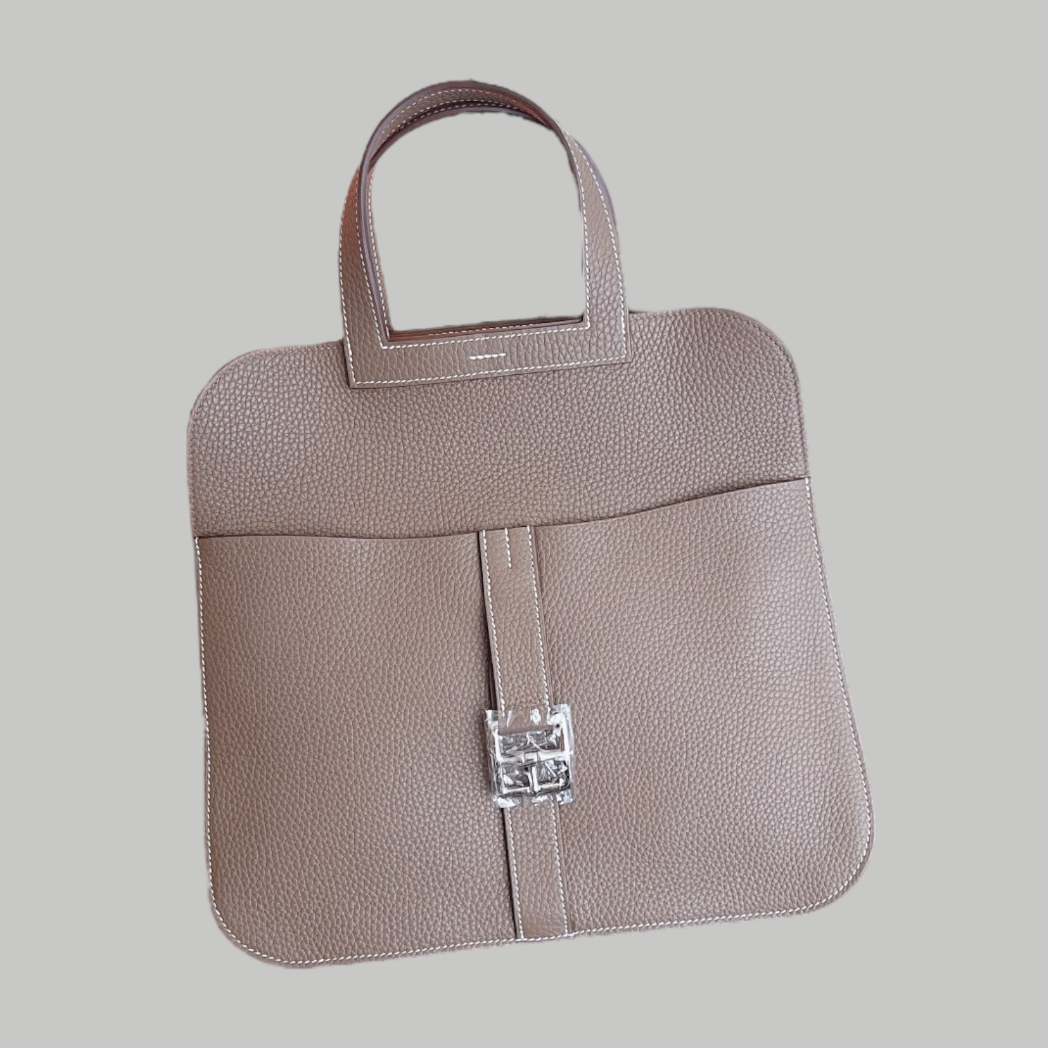 Hermes Halzan 31 大象灰銀扣