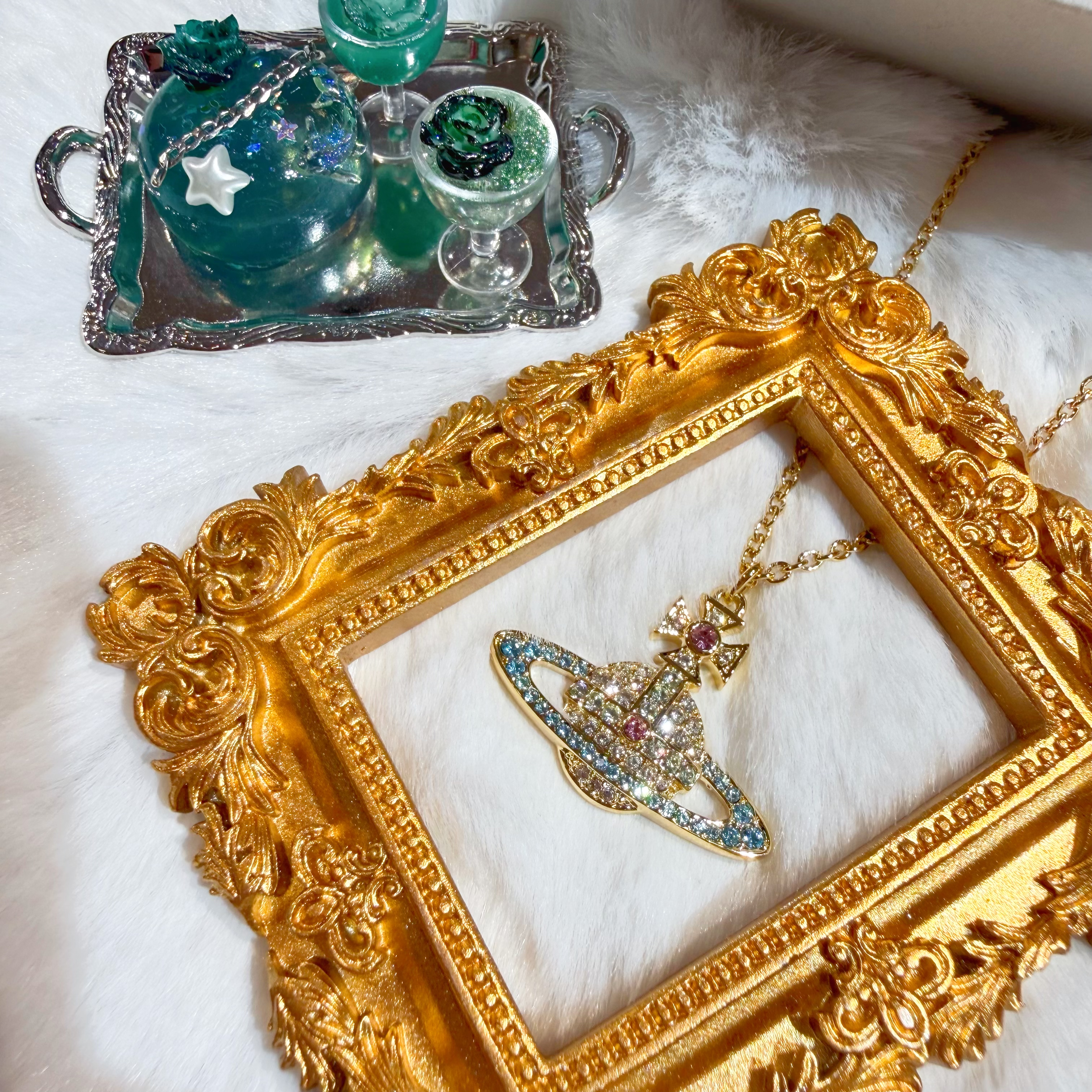 VW Kika necklace aqua/g