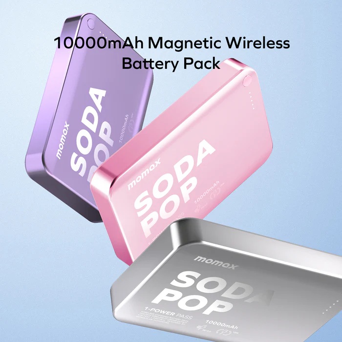 Momax 1-Power Pass 10000mAh 磁吸流動電源 (CCC 認證)