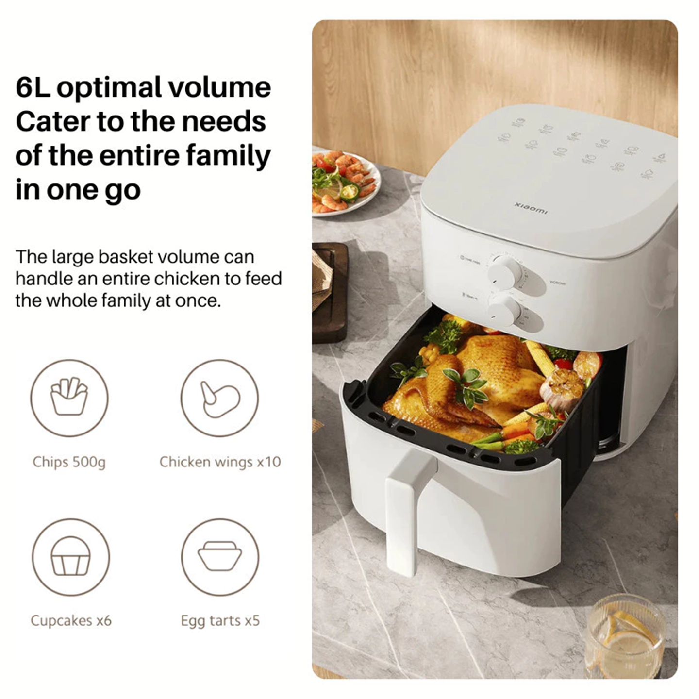 Xiaomi 6L Air Fryer Essential Large Capacity (BHR8589GB)