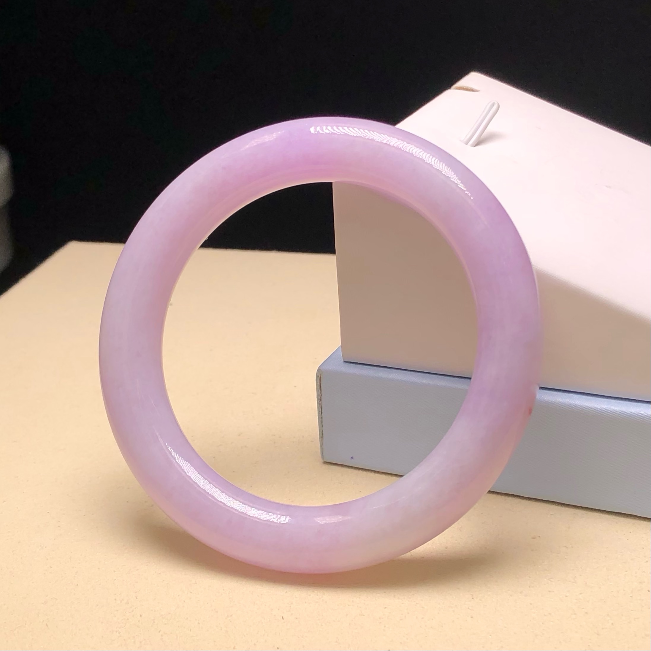 木那紫羅蘭帶翡圓鐲 54.2mm #C06309