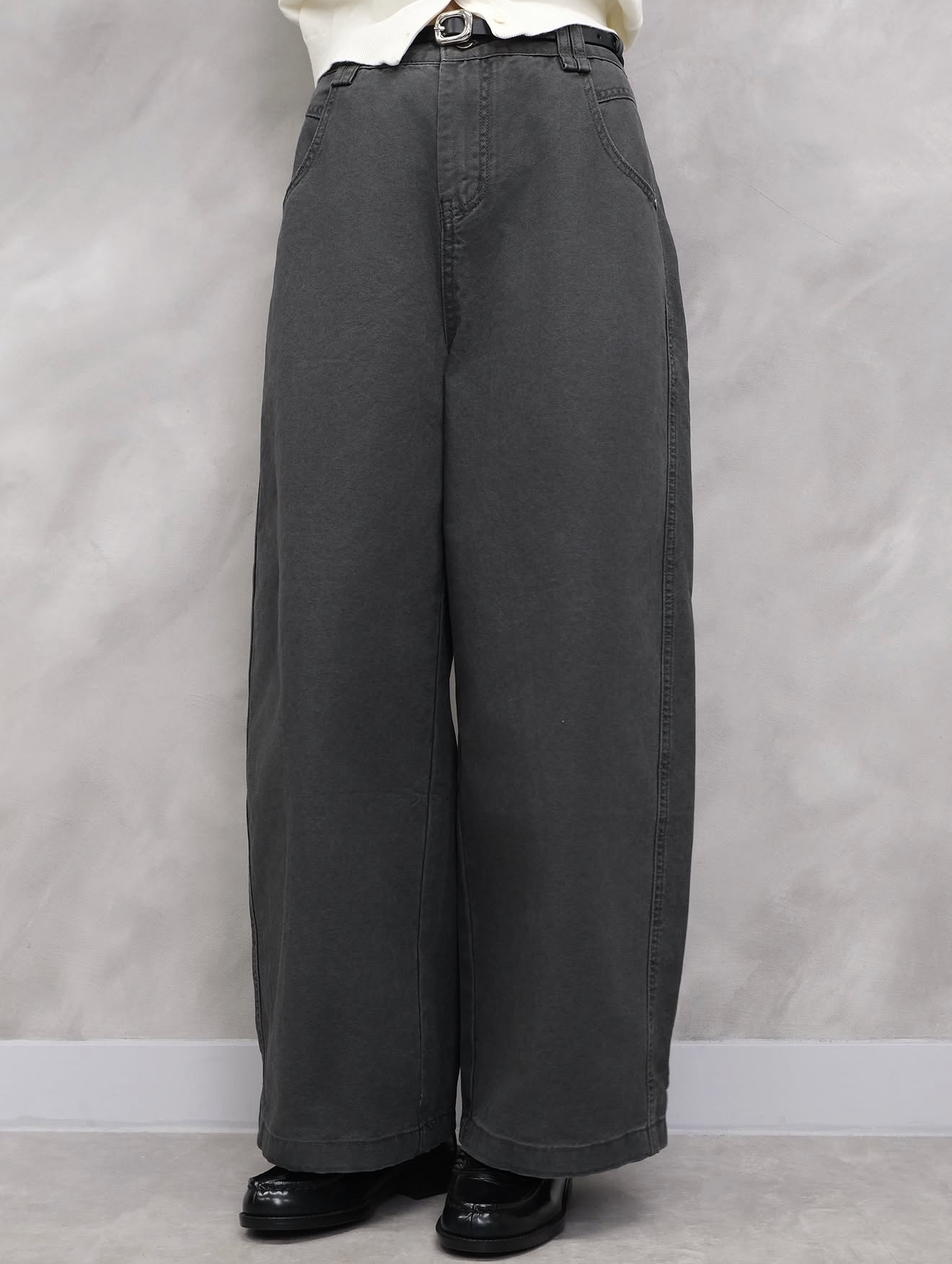 High-Waisted Wide-Leg Chino Pants #pt81