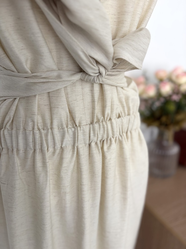 Effortless Wrap Dress (Oat)