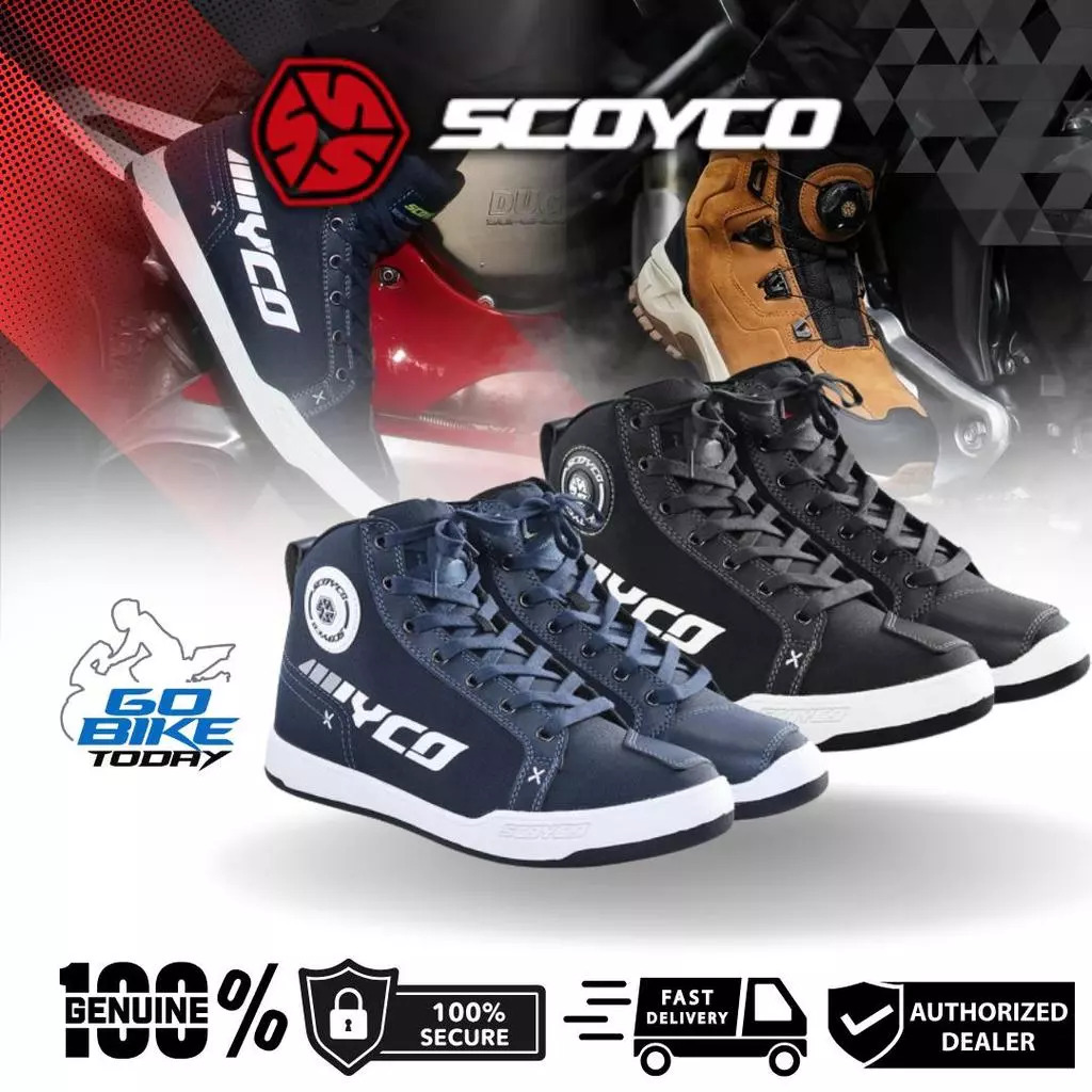 SCOYCO MT068 Motorcycle Riding Shoes | All Season | Protective Biker Shoes