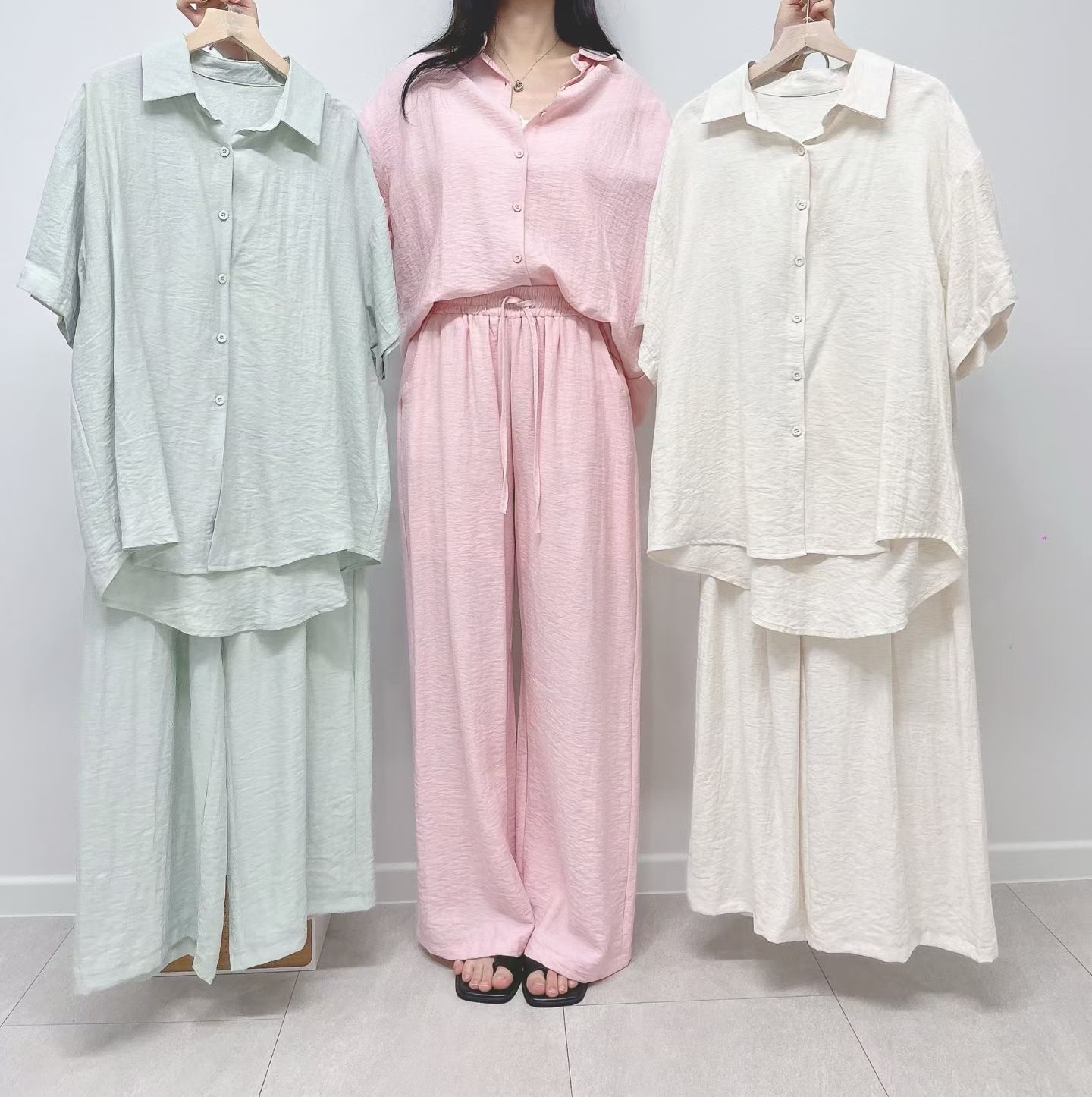 Lu030 舒服麻質套裝