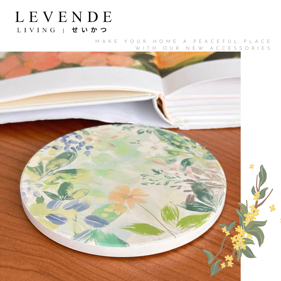 Levende花語陶瓷杯墊