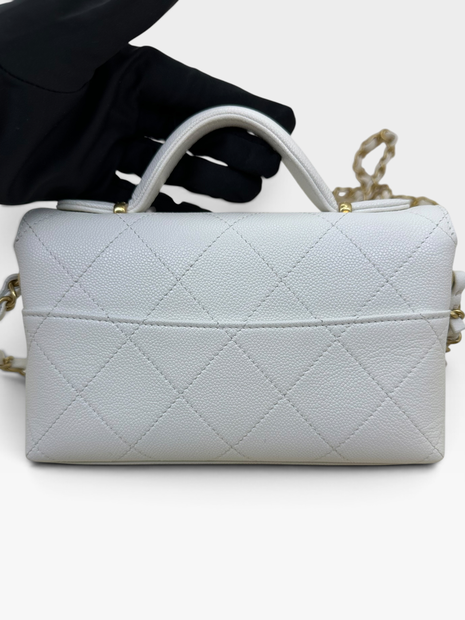 Pre-Owned CHANEL 25K Mini Top Handle Flap Bag / Product Code: K090405