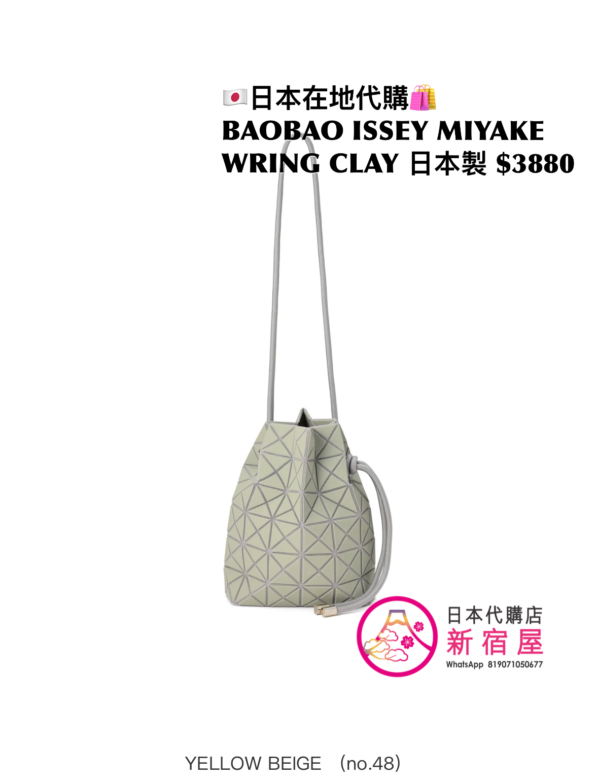 BAOBAO ISSEY MIYAKE WRING CLAY