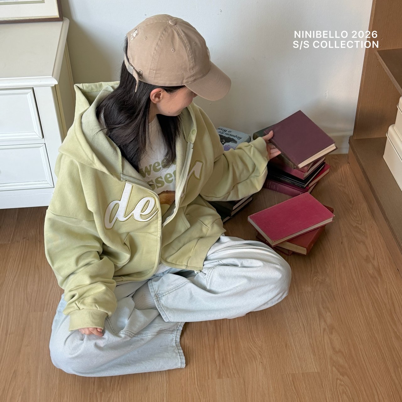 Ninibello | Hoodie 親子(Green L110-120/Adult)