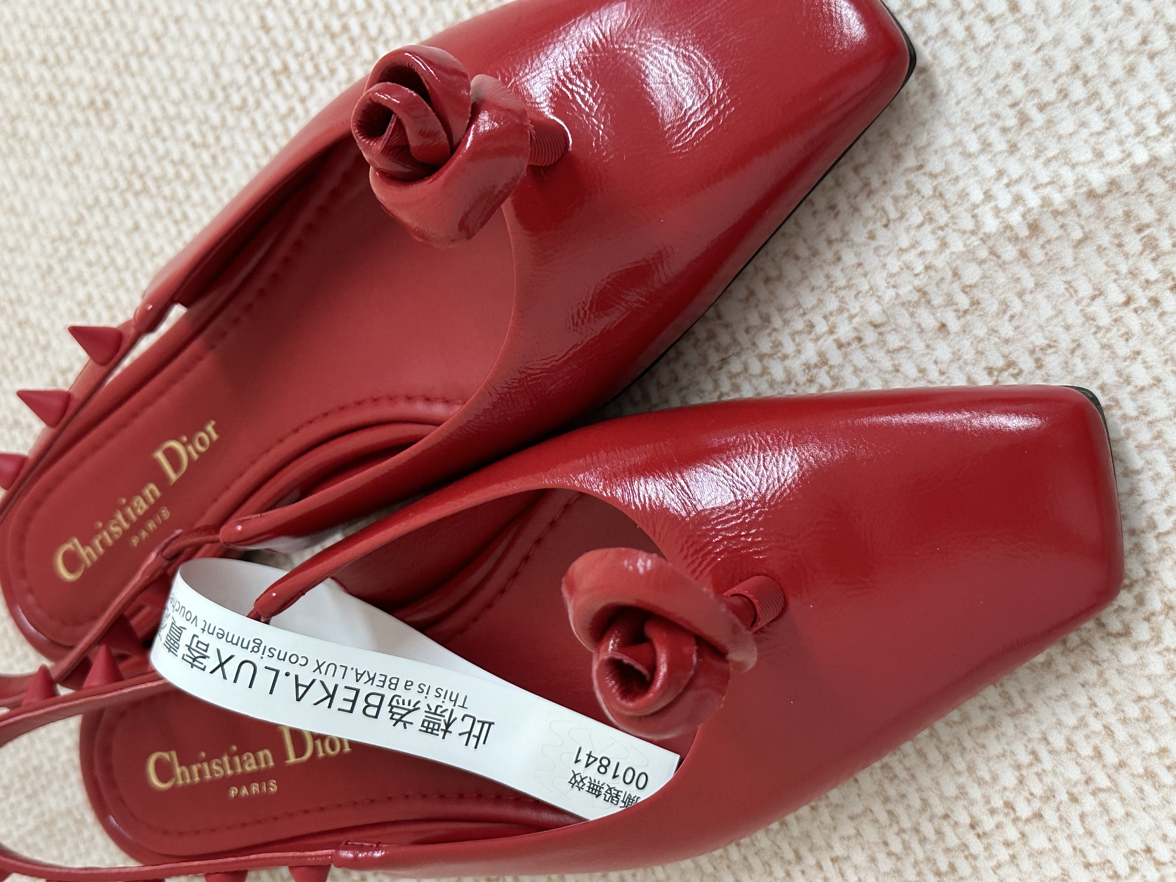 Pre-owned Dior 'Rose Fantastique' slingback flats/ Product Code: 26053108