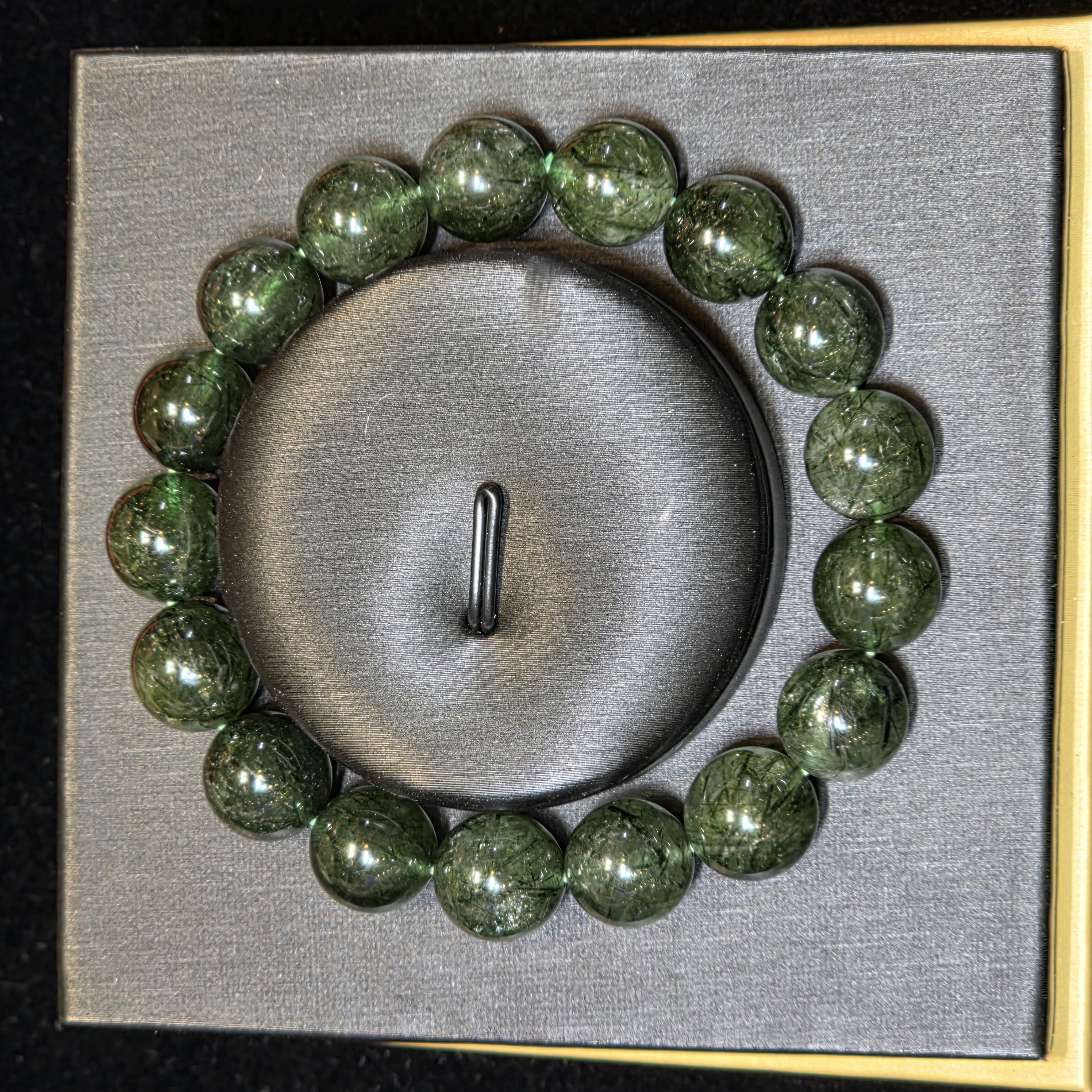 綠髮晶手串(Green Rutilated Quartz)