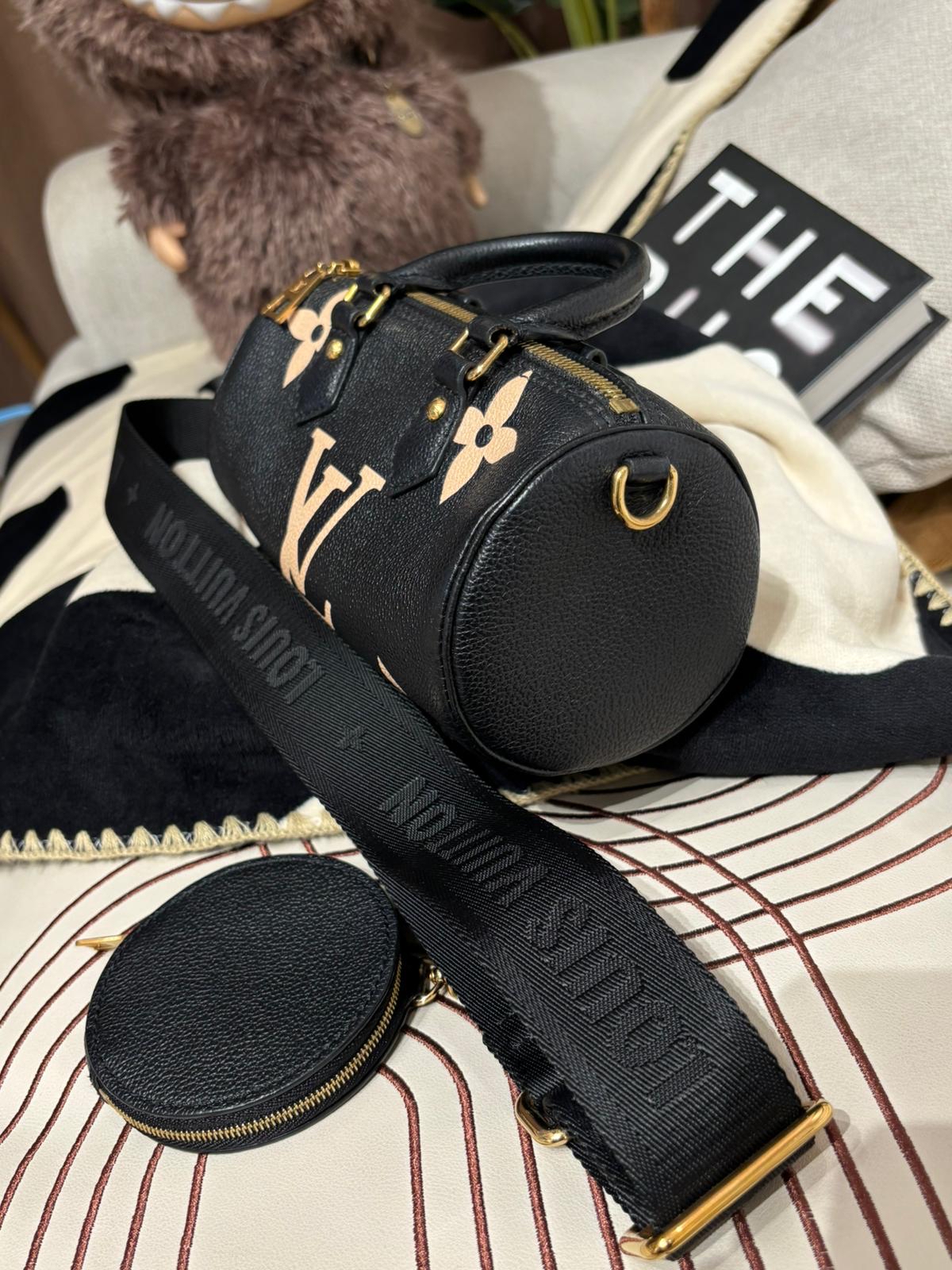 Lv Papillon BB M45980 Empreinte Monogram Calfskin 2way Bag NFC 100%Authentic ,95%new ✅dust bag✅Strap