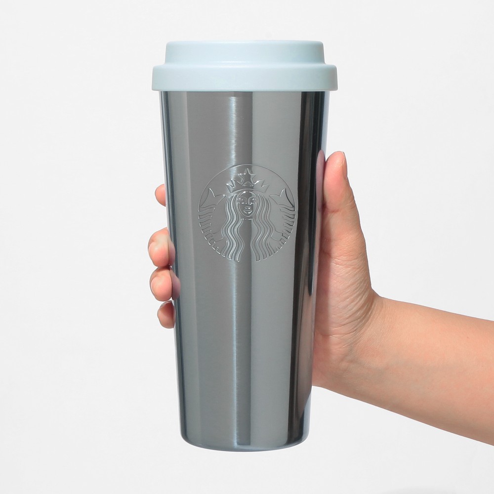 《日本🇯🇵 STARBUCKS 2026 Feel the Breeze 限定系列》不鏽鋼金屬藍保溫杯 591ml