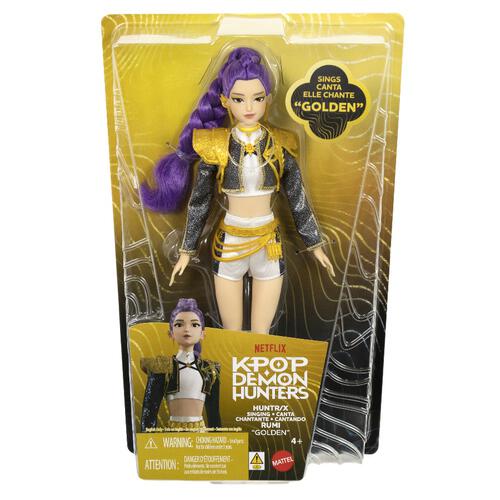 KPop Demon Hunters 獵魔女團 Rumi 唱歌時尚娃娃｜Golden 音樂互動公仔｜Mattel 香港現貨