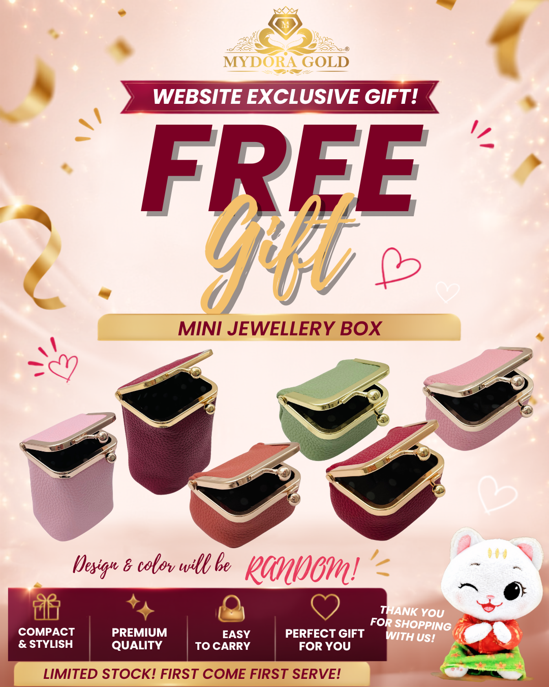 MYDORA Website Exclusive Mini Jewellery Box - Limited Stock  {FREE GIFT}