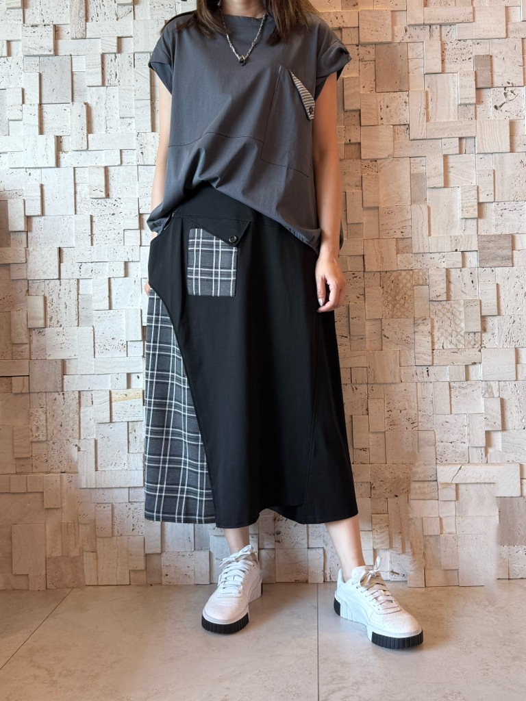 #2107 闊身不規則袖Top💫