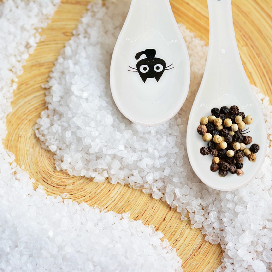 【日本製】美濃燒陶瓷五隻小貓可愛湯匙