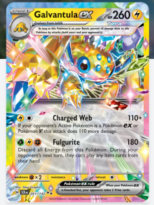  Pokemon TCG Card Game - Galvantula ex