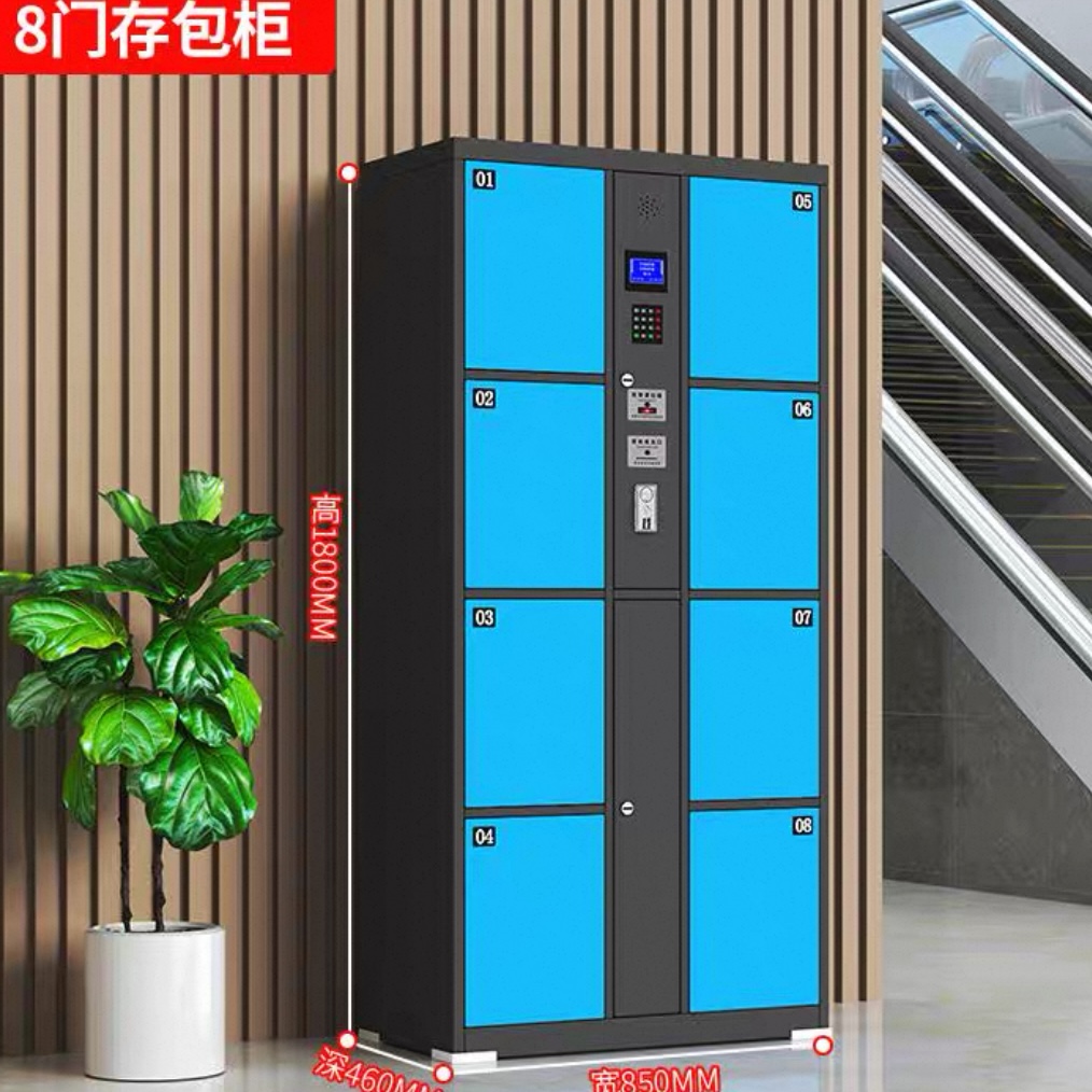 超市電子儲物櫃 學校商場人臉條碼智能寄存櫃 指紋掃碼儲物櫃 Storage locker