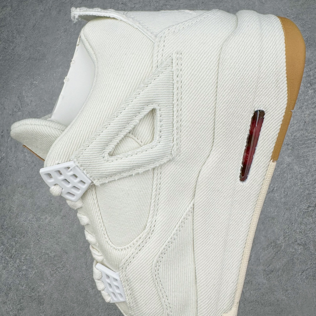 Levi's x Air Jordan 4 Retro 'White Denim' AO2571-100