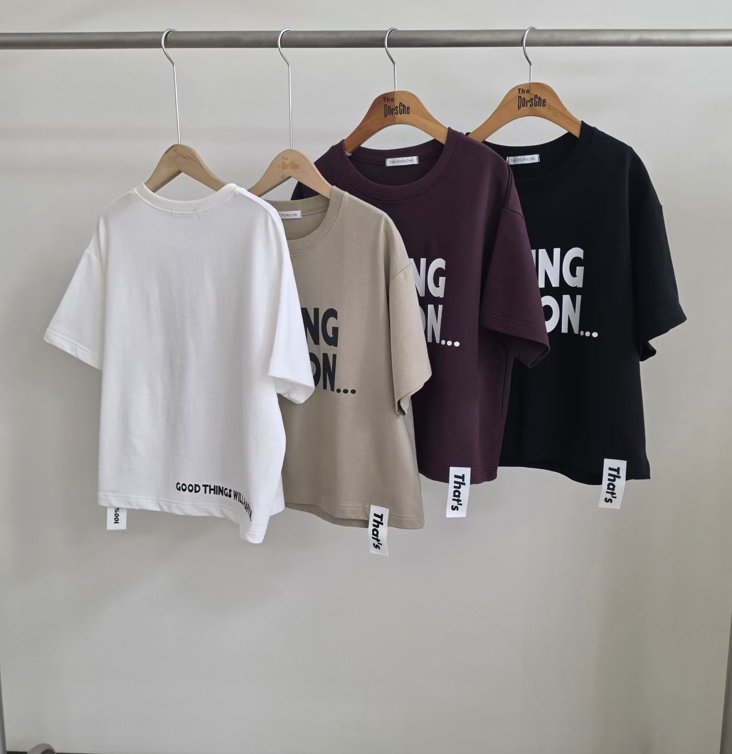 英文字靚料Tee
