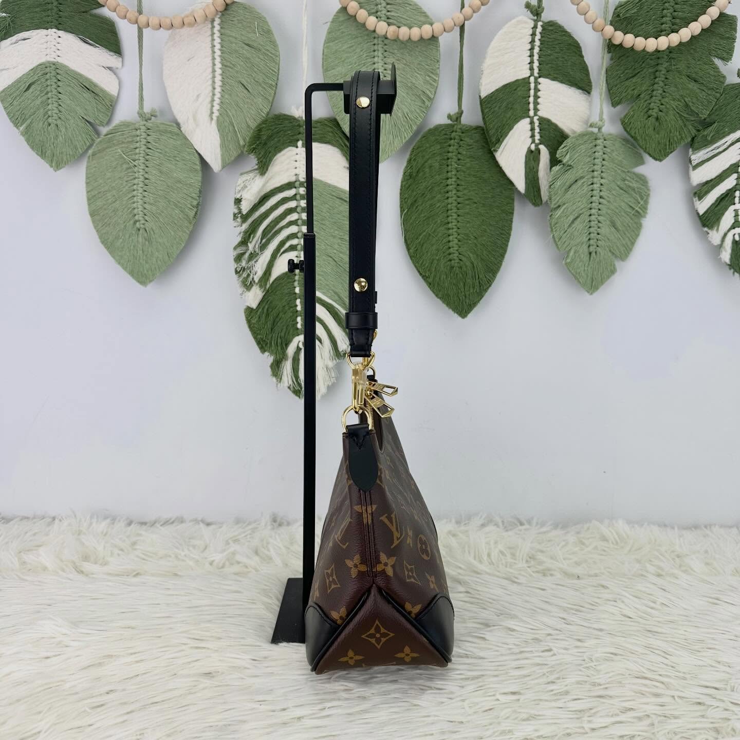 LV 🤍PRE OWNED Boulogne 老花拼黑色牛角包 PM Size 晶片款 全套有單🤎