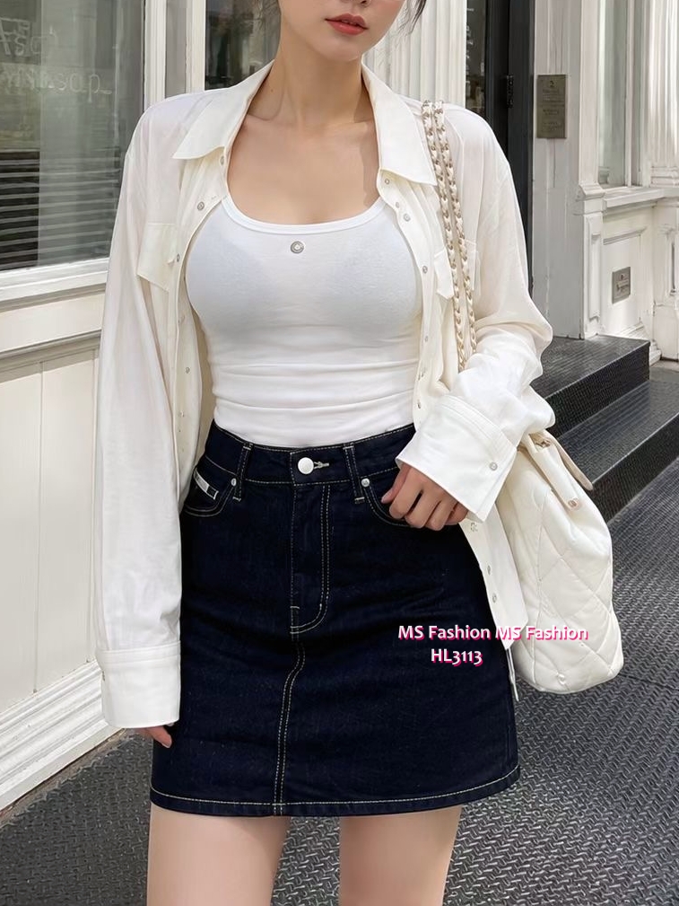 HL3113 韓國👖Howluk短身牛裙