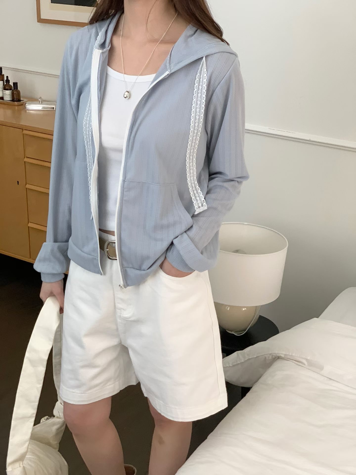 韓國透薄質地 喱士帶jacket 