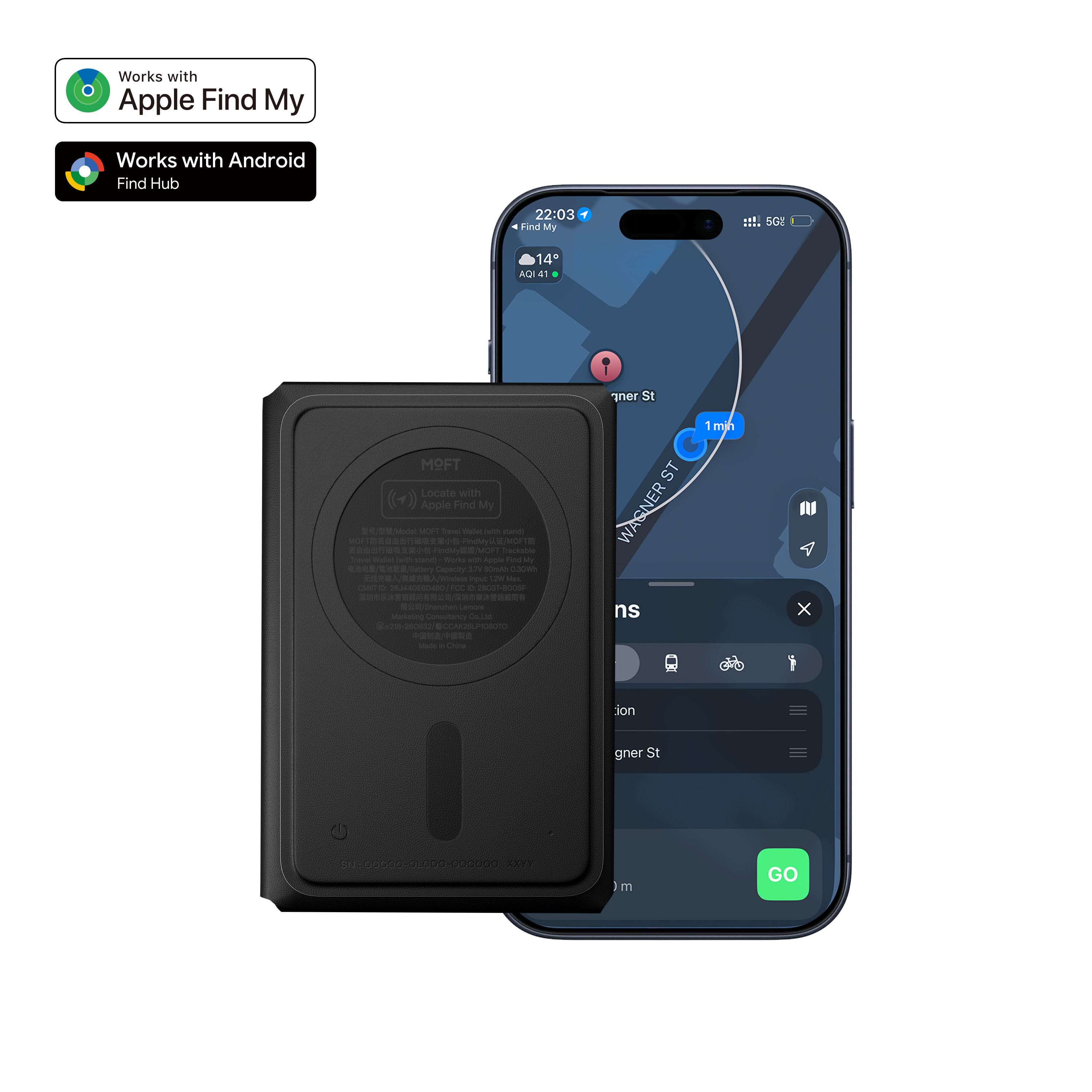 【預購新品】MOFT Trackable Field Wallet 可追蹤多功能磁吸卡包