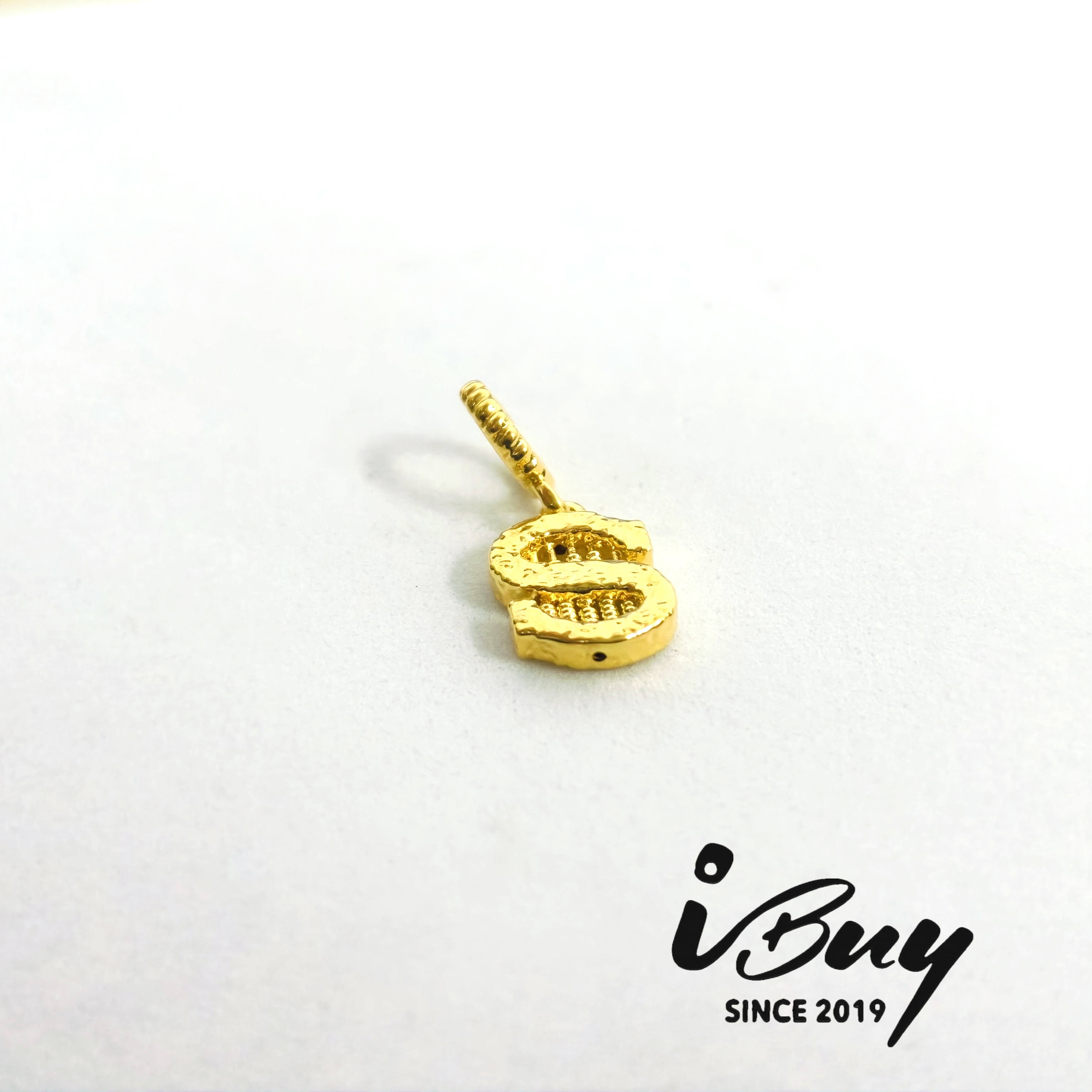916 HARD GOLD $ ABACUS CHARM 916 硬金 $算盘串咀