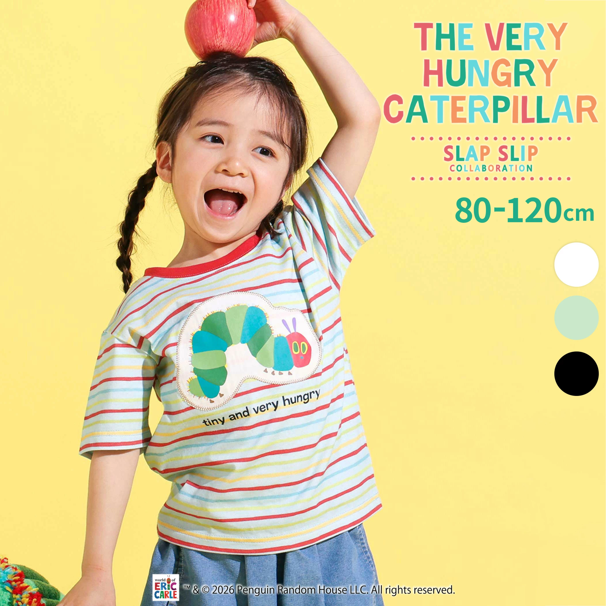 🆕【⭐訂購⭐】 🇯🇵日本直送 🌀SLAP SLIP x #theVeryHungryCaterpillar 短袖TEE［3款選］🌀[ELCA-0143][260404]