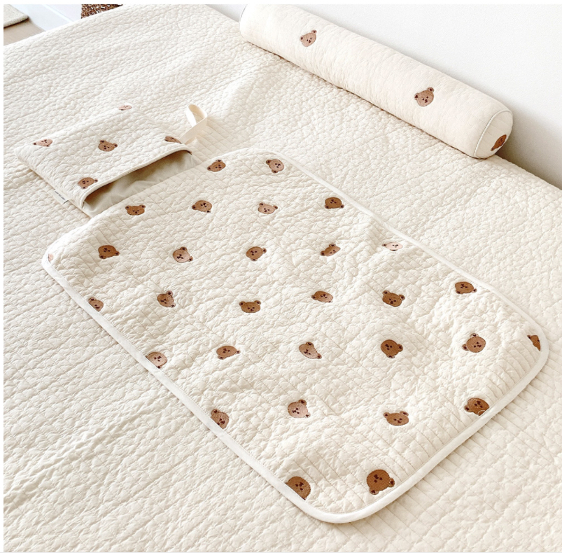 防水刺繡便攜換片墊