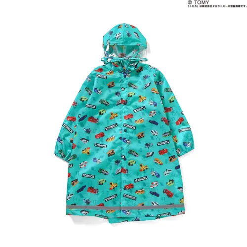 日本直送~新款Tomica兒童雨衣 可背書包