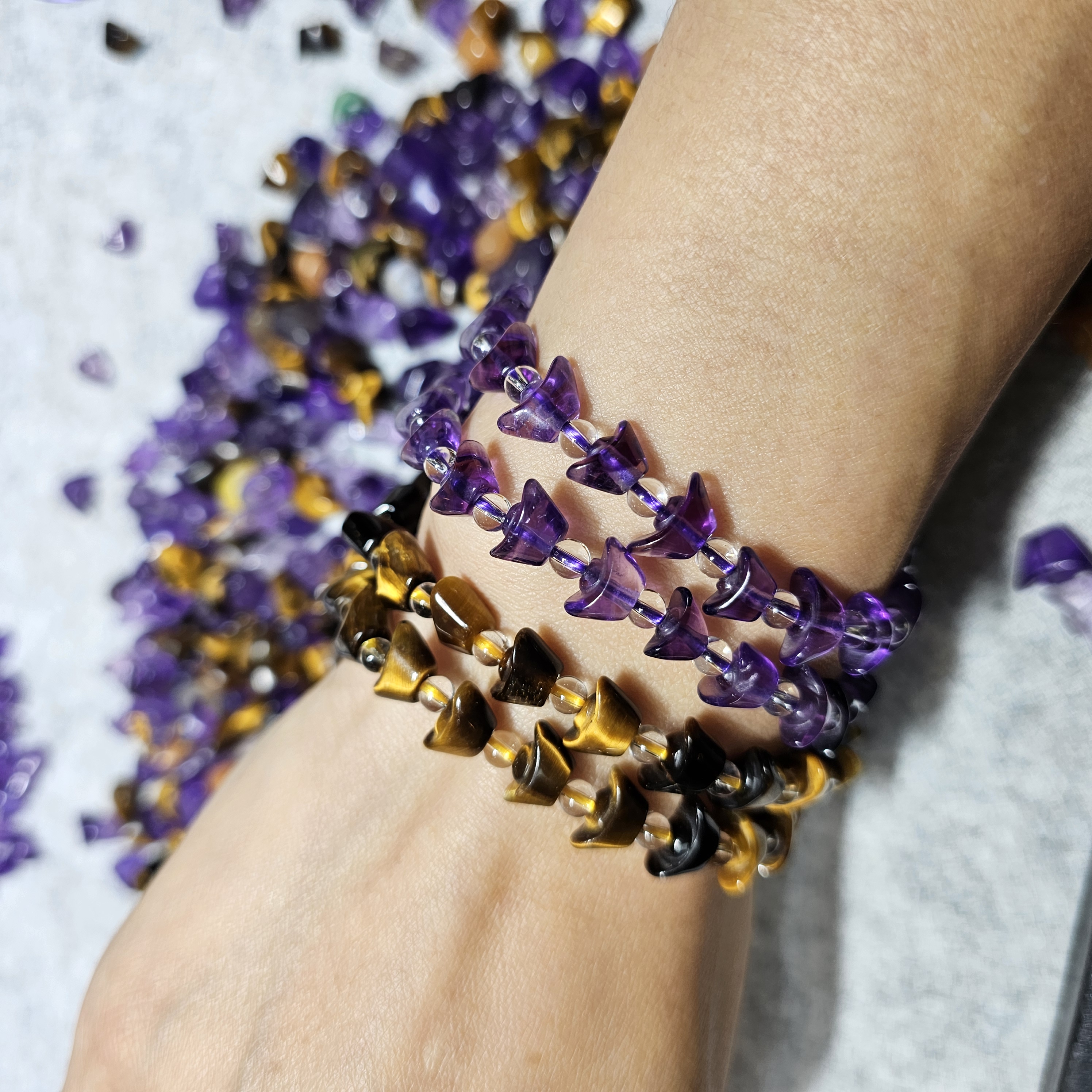 虎眼石招財進寶手鏈