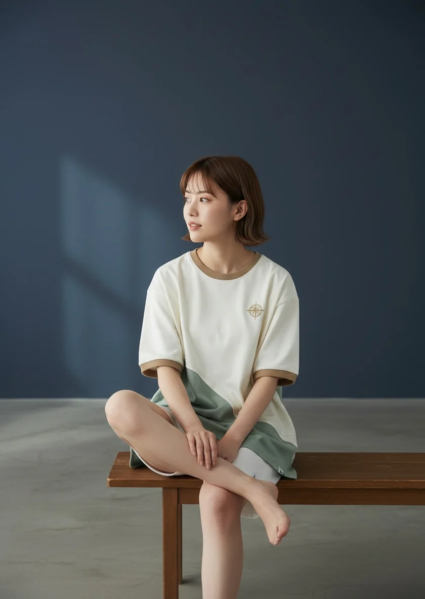 MOMOJI Antibes Tee (1-Azure Mist) | Hooman (Adult/Kids)