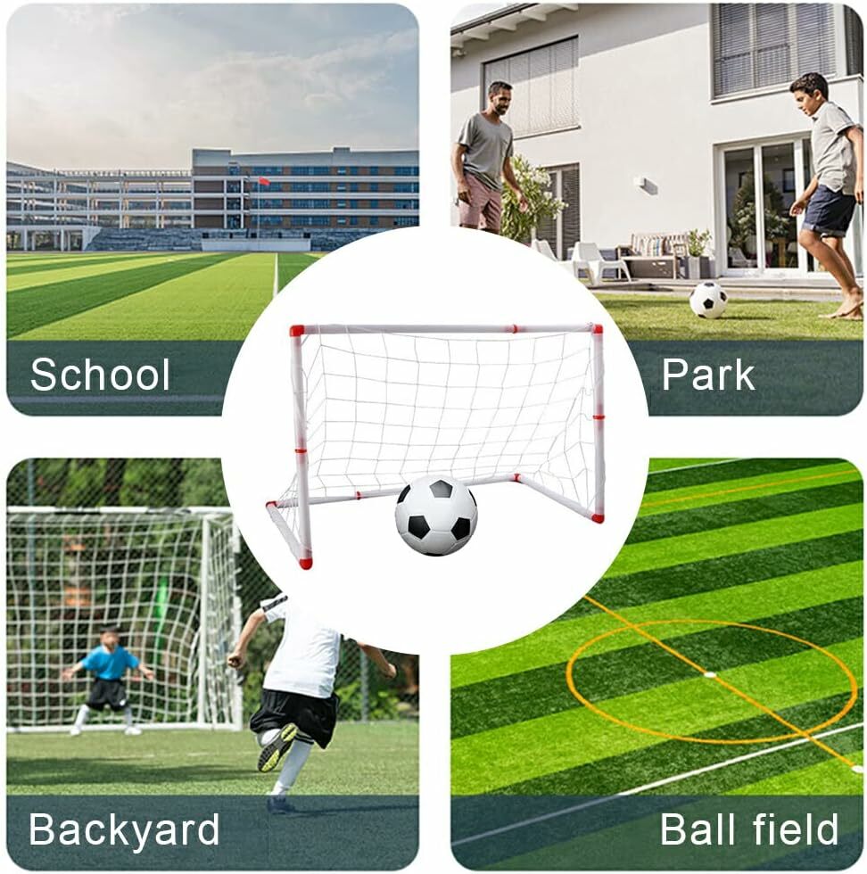 WEHOMY 迷你足球門足球門柱網帶泵套裝 -1套- 現貨