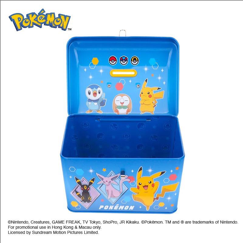 Pokémon 手挽式鐵盒錢箱