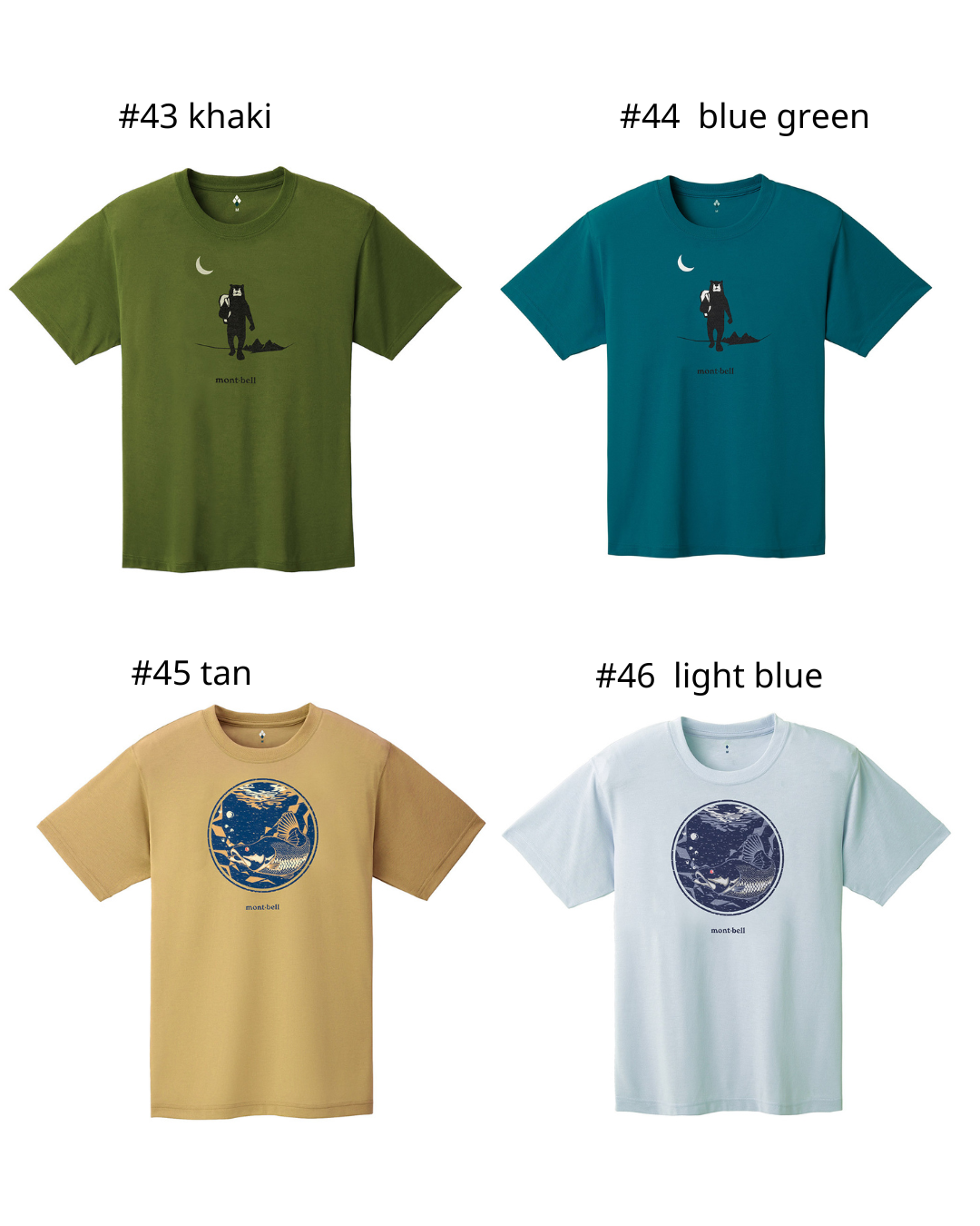 日本代購【 2026新款式 日本直送   montbell WICKRON 透氣 快乾 功能 T-Shirt  男女合穿  | mont-bell unisex print tee 】