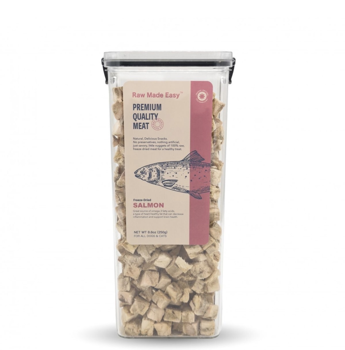 Raw Made Easy – 冷凍脫水小方塊250g [三文魚]