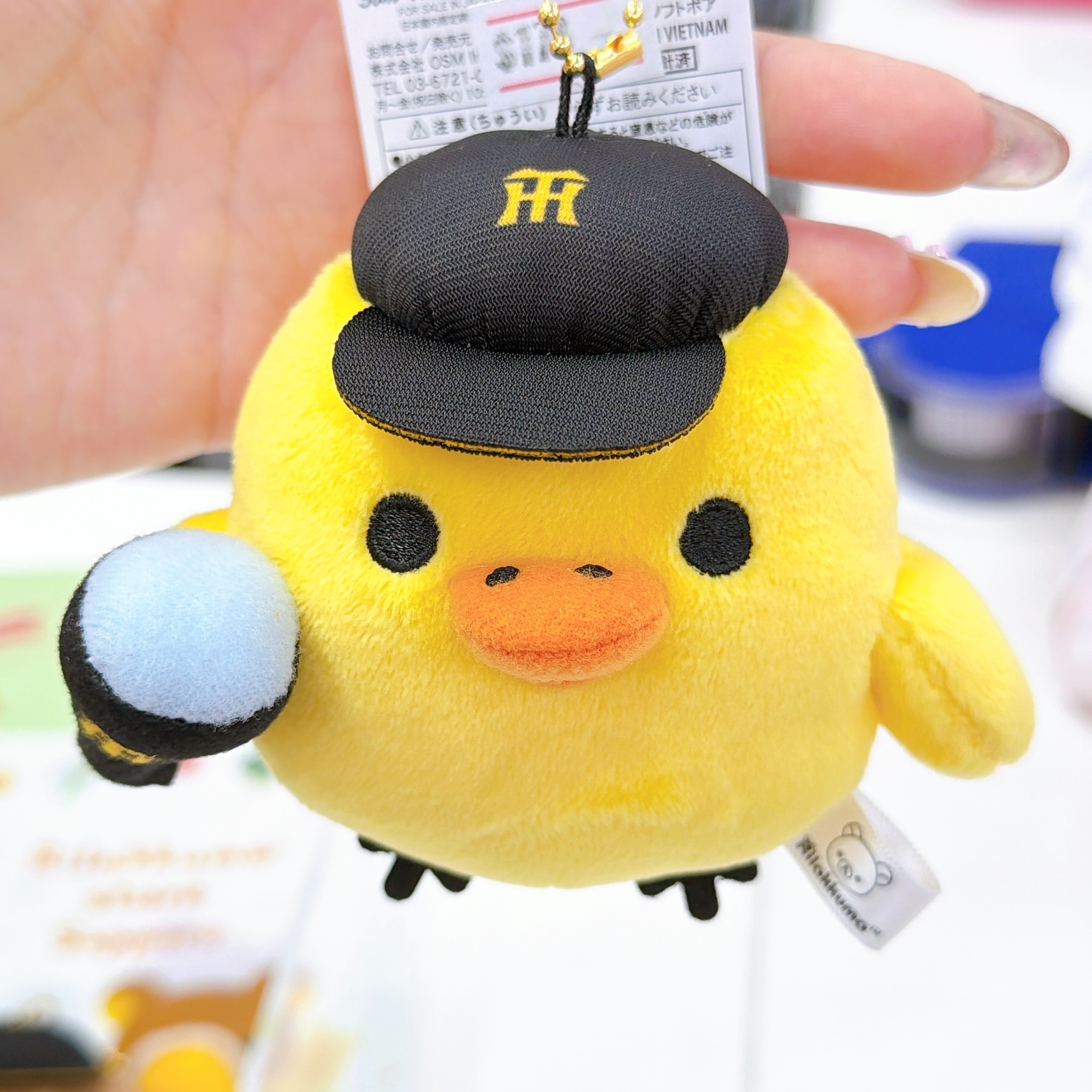 日本直送日本限定版Hanshin Tiger 鬆弛熊日本棒球隊公仔掛飾