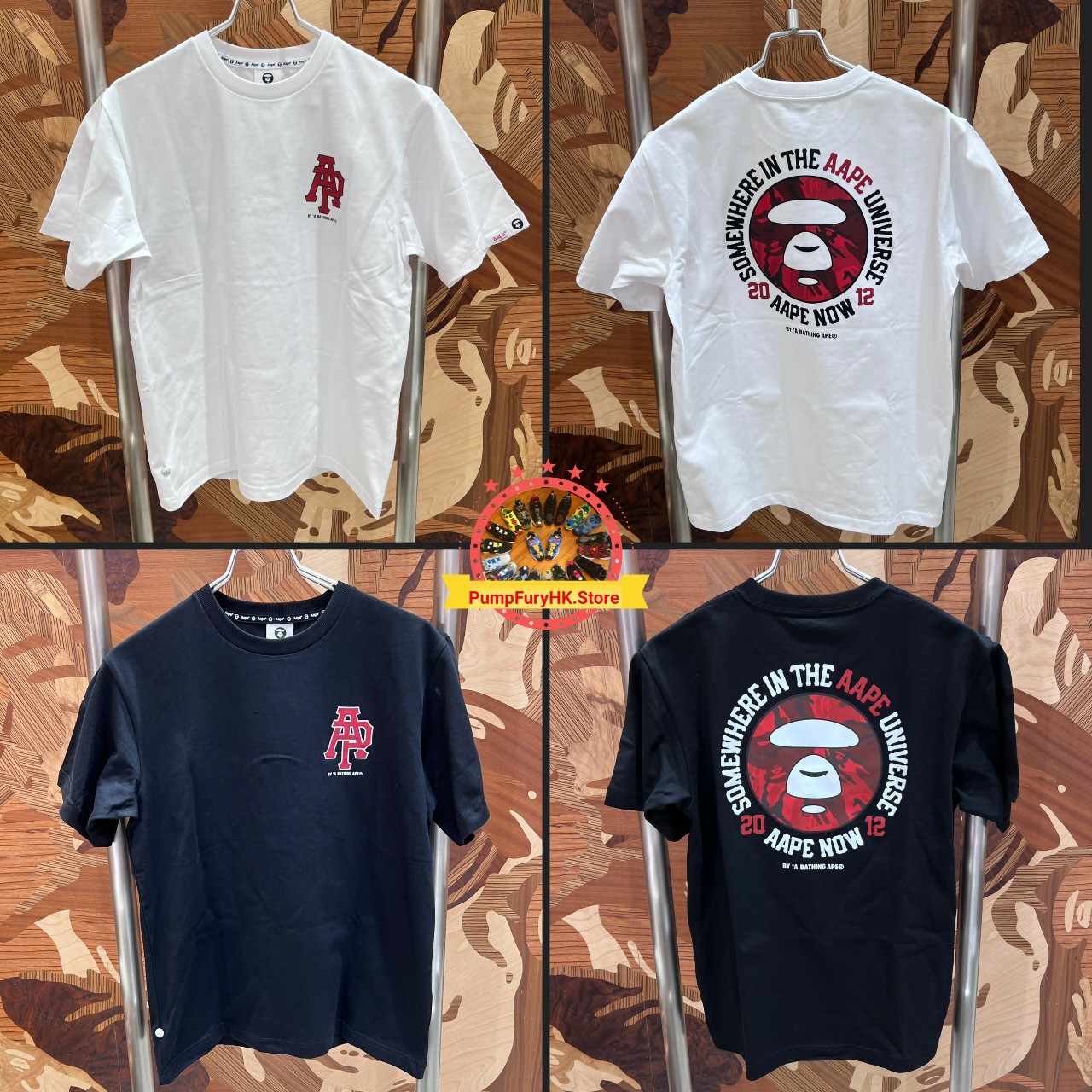 AAPE Regular fit AAPENOW camo moonface tee (1842)