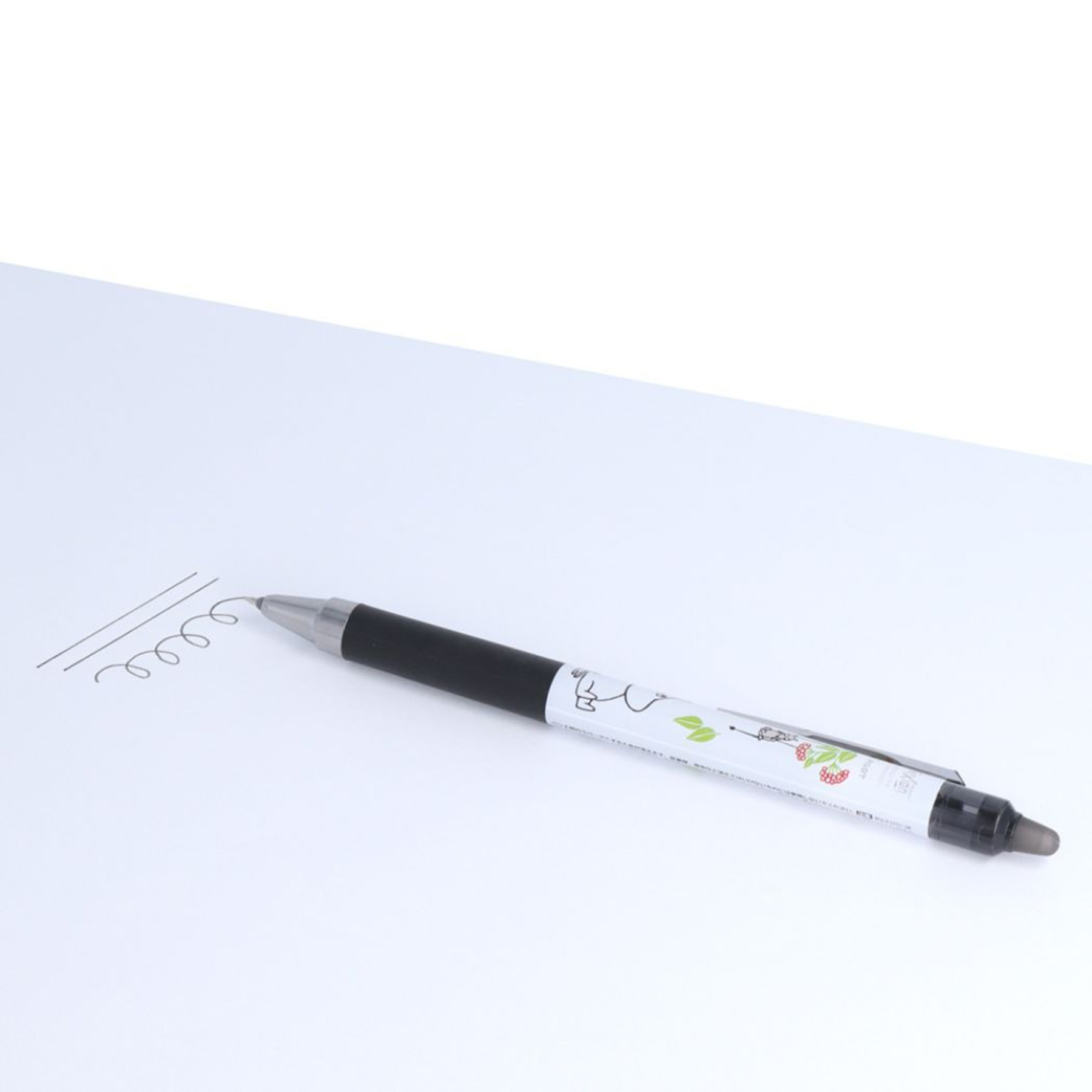Moomin 姆明 日本製 Pilot Frixion Point 0.4mm 可擦原子筆 黑色墨 (S4653718)