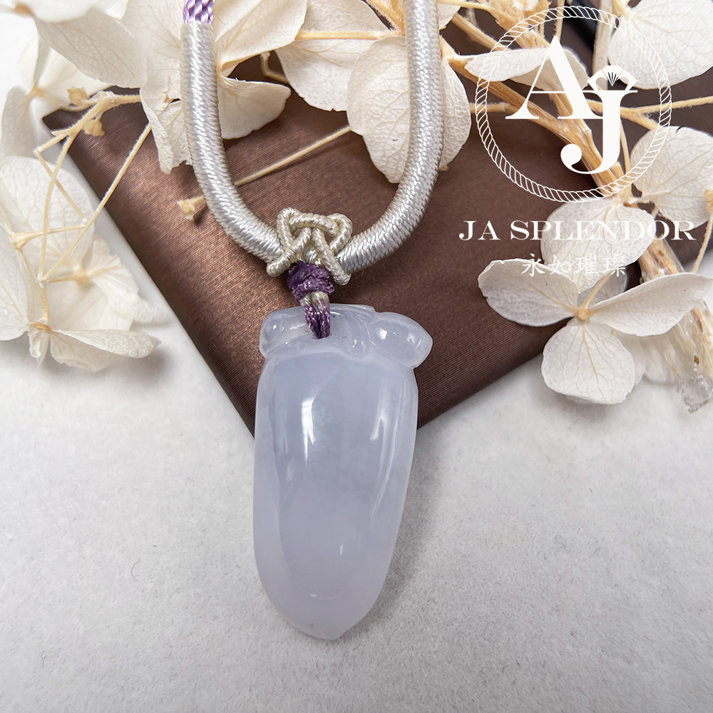 JNS-207 天然翡翠A玉 冰潤壽桃/壽比南山吊墜