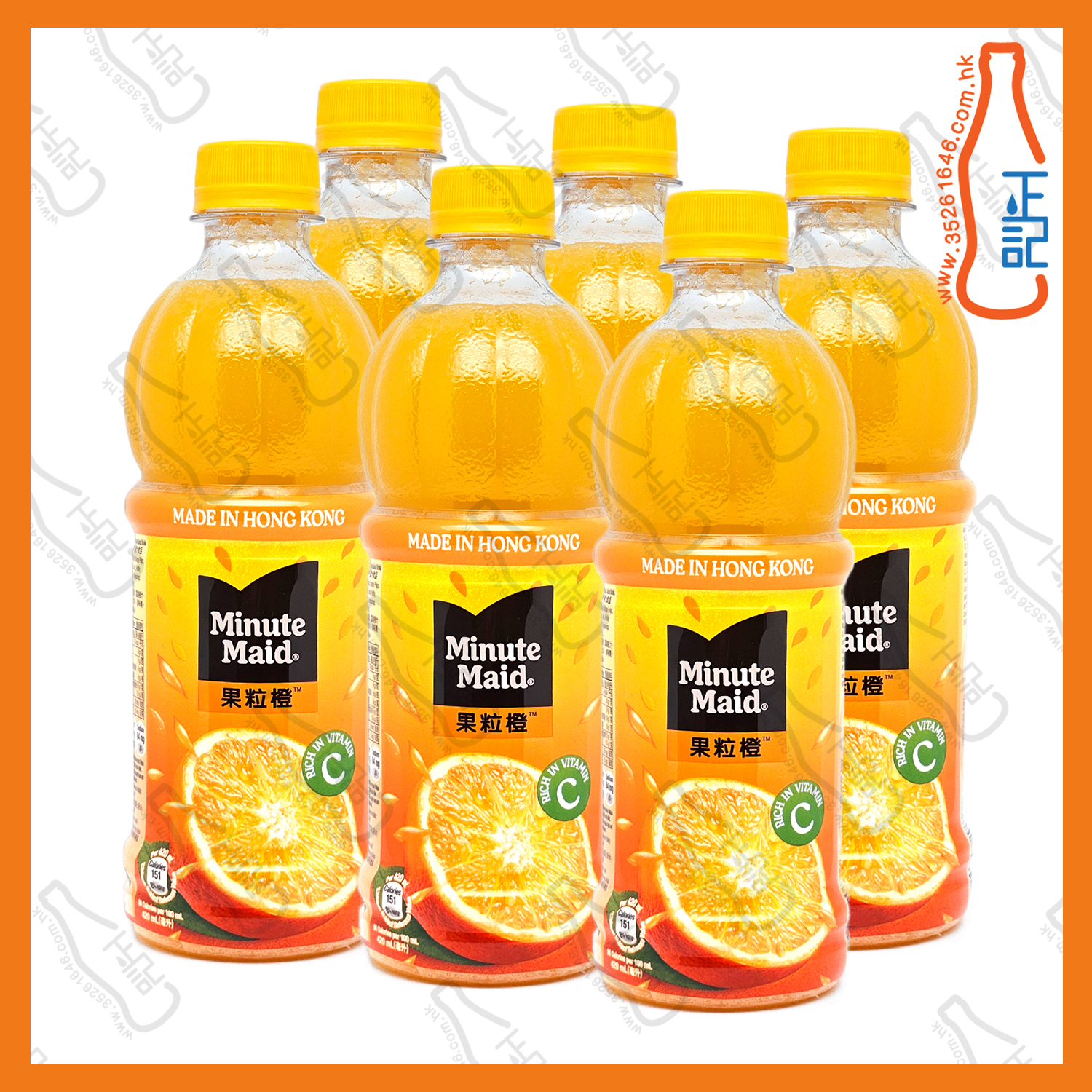 ==Minute Maid 美粒果橙汁 420ml x 6支 /份