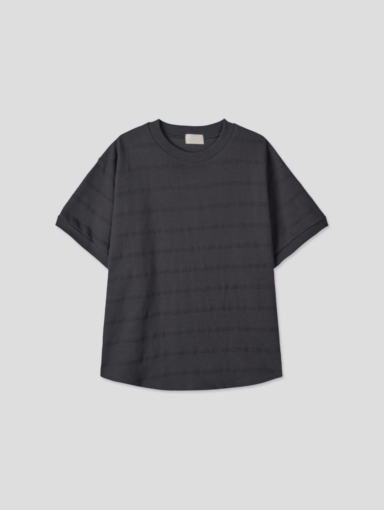 (Unisex )Tonal horizontal texture tee #top30