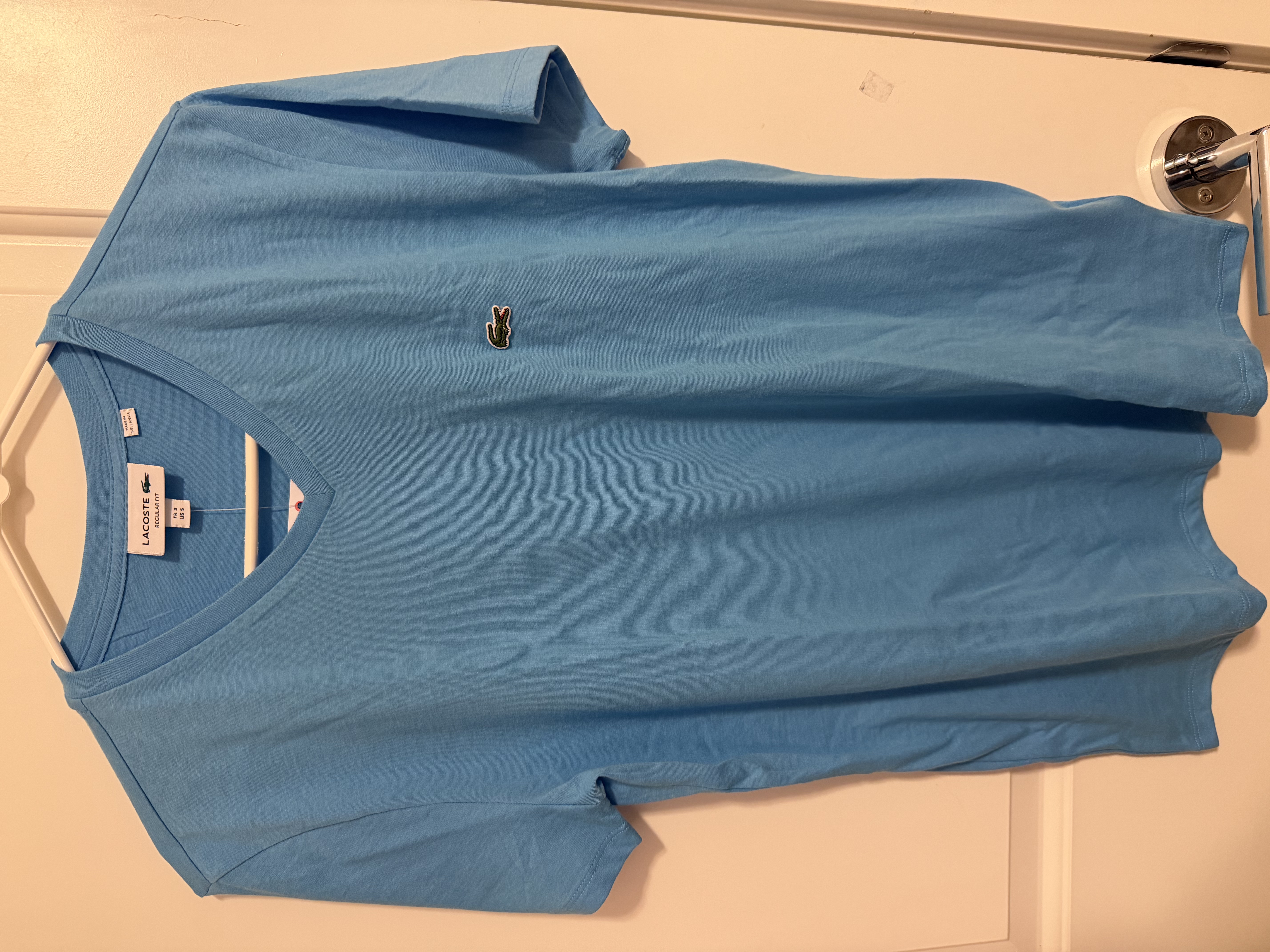 LACOSTE 中性V 領 T shirt 
